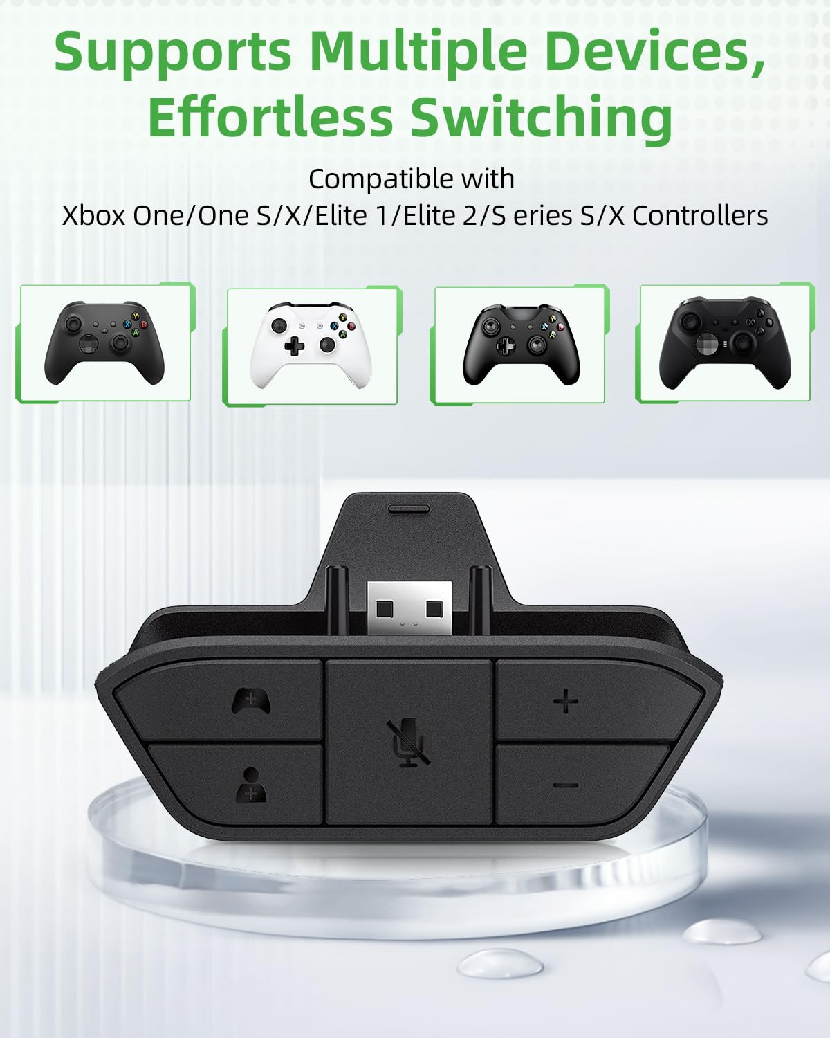OLCLSS Stereo Headset Adapter for Xbox One - Adjust Audio Balance (model 2)