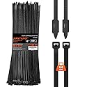 12 Inch Anti Withdrawal Zip Ties 100 LBS Tensile Strength Heavy Duty Cable Wire Ties With Self-Locking Adjustable More Durable Nylon Tie Wraps