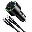 [Esoulk] 145W Fast USB C Car Charger, Dual PD Car Charger Adapter with 100W + 45W Ports, Cigarette Lighter USB Charger for iPhone, Samsung, Laptop