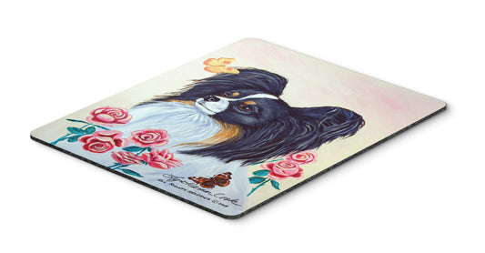 Caroline's Treasures 7236MP Papillon Mouse Pad, Hot Pad or Trivet for Home Office Gaming Working Computers Laptop Mouse Mat,Washable Large Mousepad