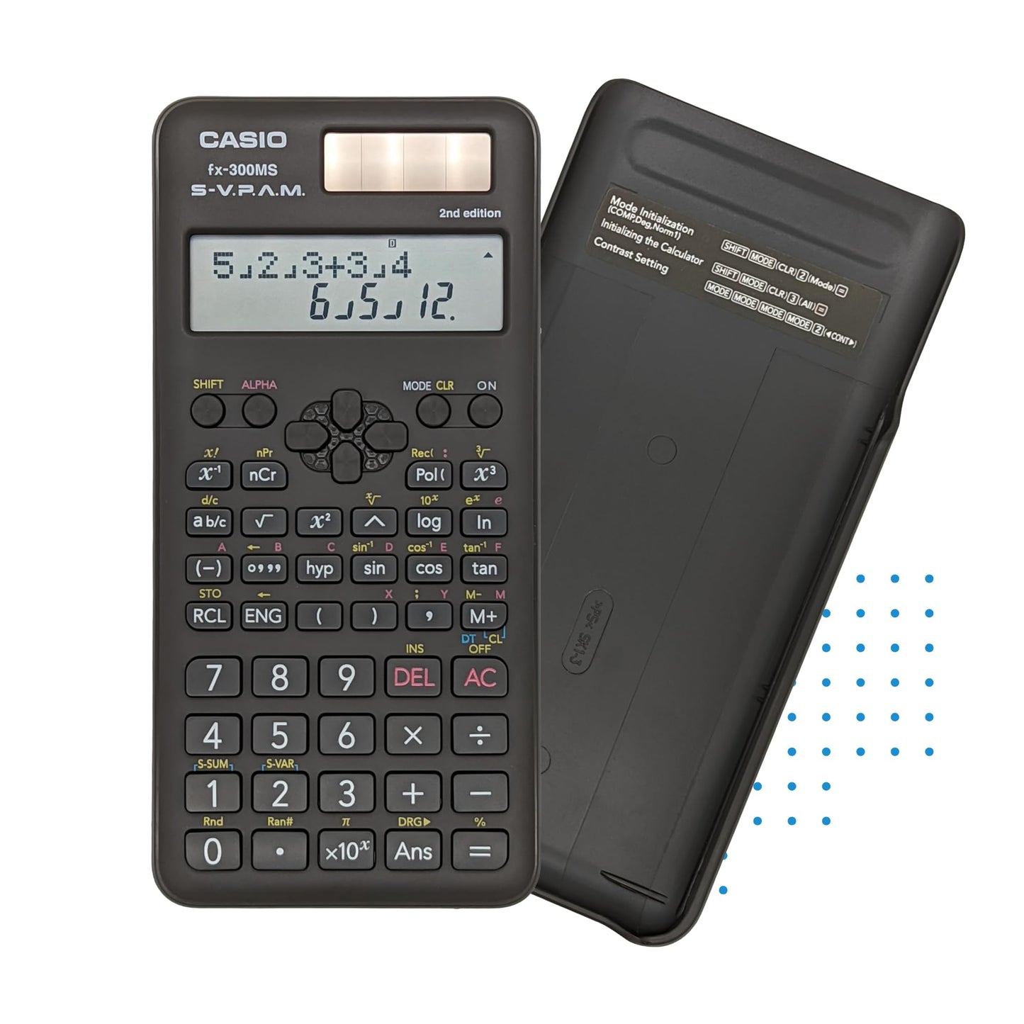 Casio fx-300MS Plus 2nd Edition - Standard Scientific Calculator with 2-Line Display | 10-Digit LCD, Trig, Stats, Fractions | Ideal for High School