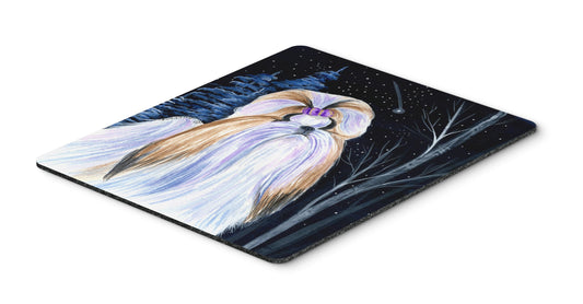 Caroline's Treasures SS8381MP Starry Night Shih Tzu Mouse Pad, Hot Pad or Trivet for Home Office Gaming Working Computers Laptop Mouse Mat,Washable