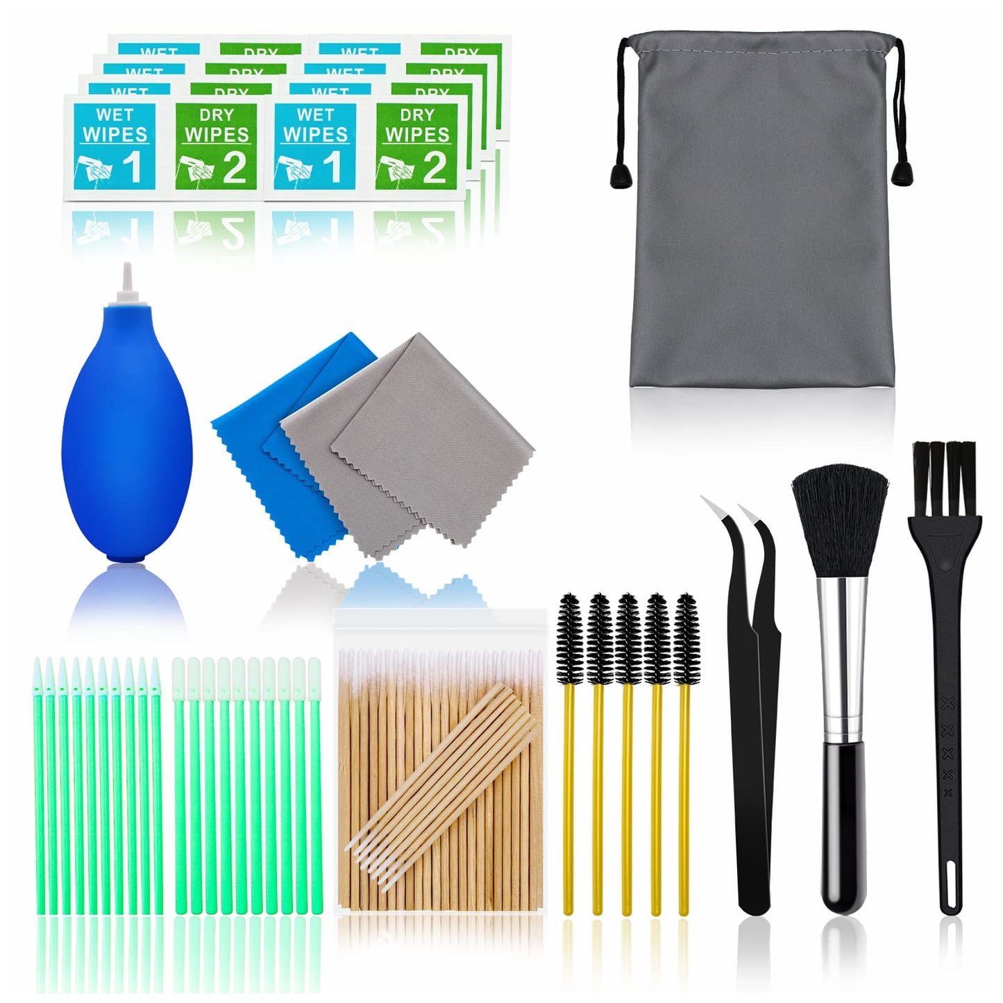 Cell Phone Cleaning Kit, Speaker Cleaner for iPhone, Charging Port Cleaning Tool, Electronic Cleaning kit, Compatible with Airpods Earbuds Camera USB