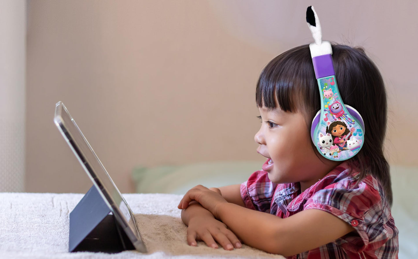 Gabbys Dollhouse Bluetooth Headphones for Kids, Wireless Headphones