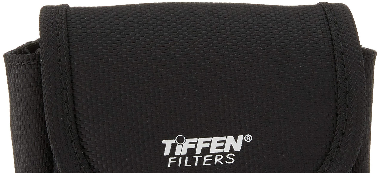 Tiffen 4BLTPCHSMK Small Belt Style Filter Pouch for Filters Up to 58mm,Black