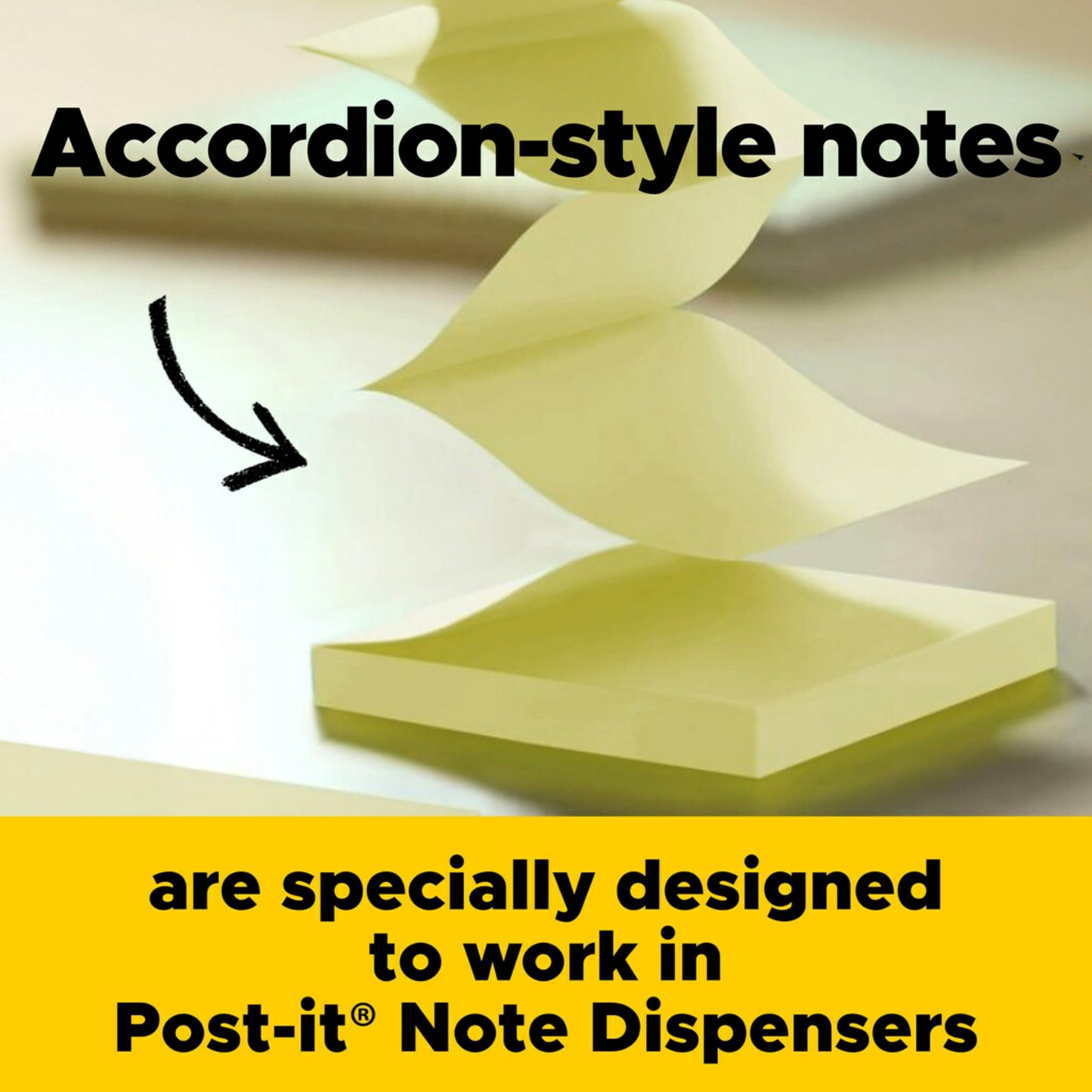 Post-it Pop-up Notes, 3" x 3", Assorted, 100 Sheets Per Pad, 5 Pads