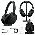 Sony WH-1000XM5 Wireless Noise Canceling Headphones with Auto Noise Canceling Optimizer, Crystal Clear Hands-Free Calling, and Voice Control, Black…