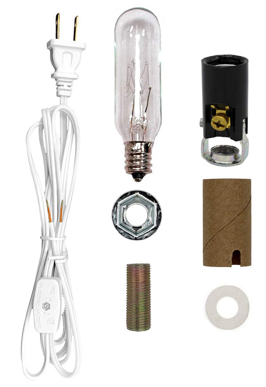 Creative Hobbies® ML2-15B6 Medium Christmas Tree Wiring Kit, 15 watt Bulb, Great for Lighting Medium Size Objects