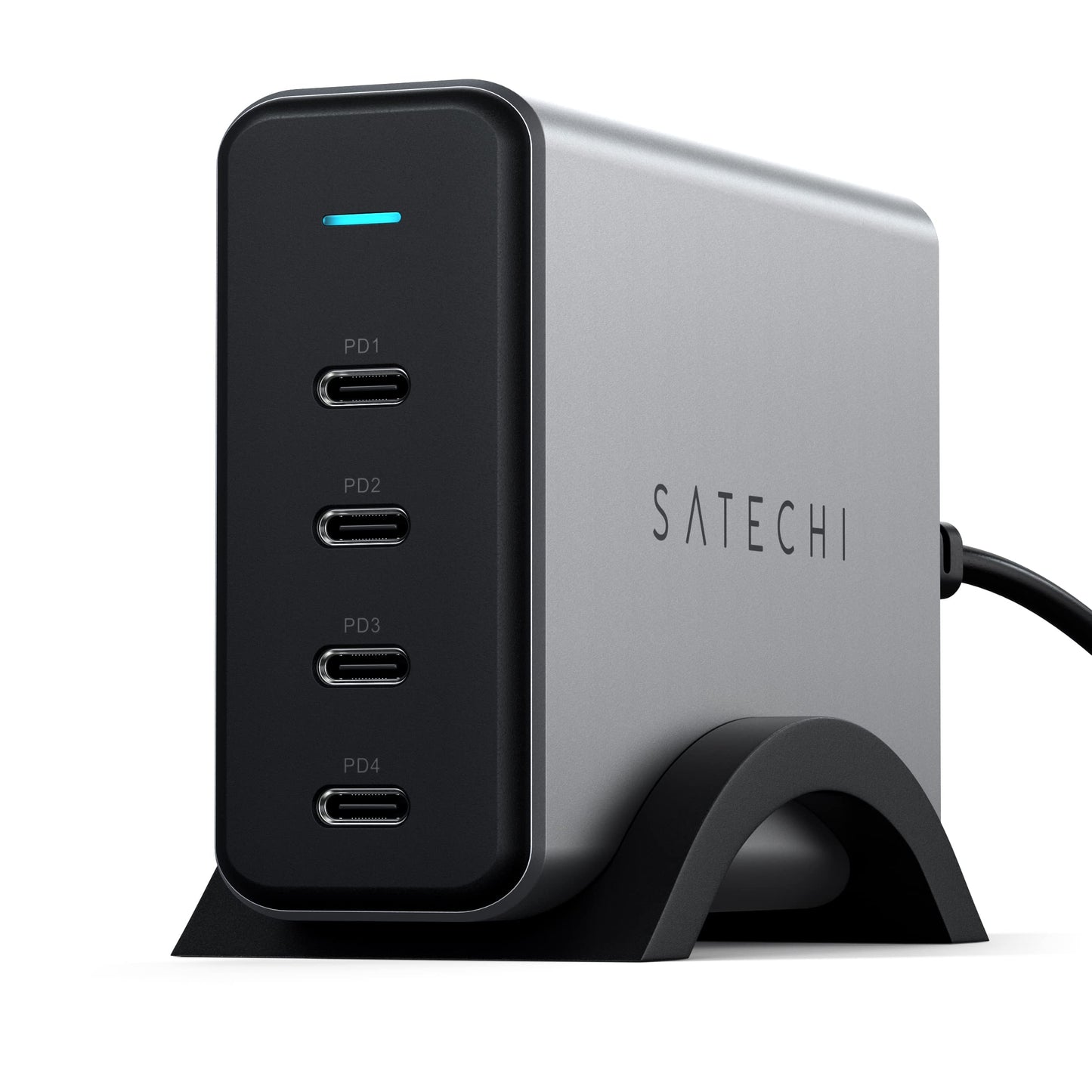 Satechi 165W USB C 4-Port GaN Charging Station, 4 USB-C PD, Laptop Charger, for MacBook Air/Pro M5/M4/M3, iPad Air/Pro M5/M4/M3, iPad 11th gen, iPad