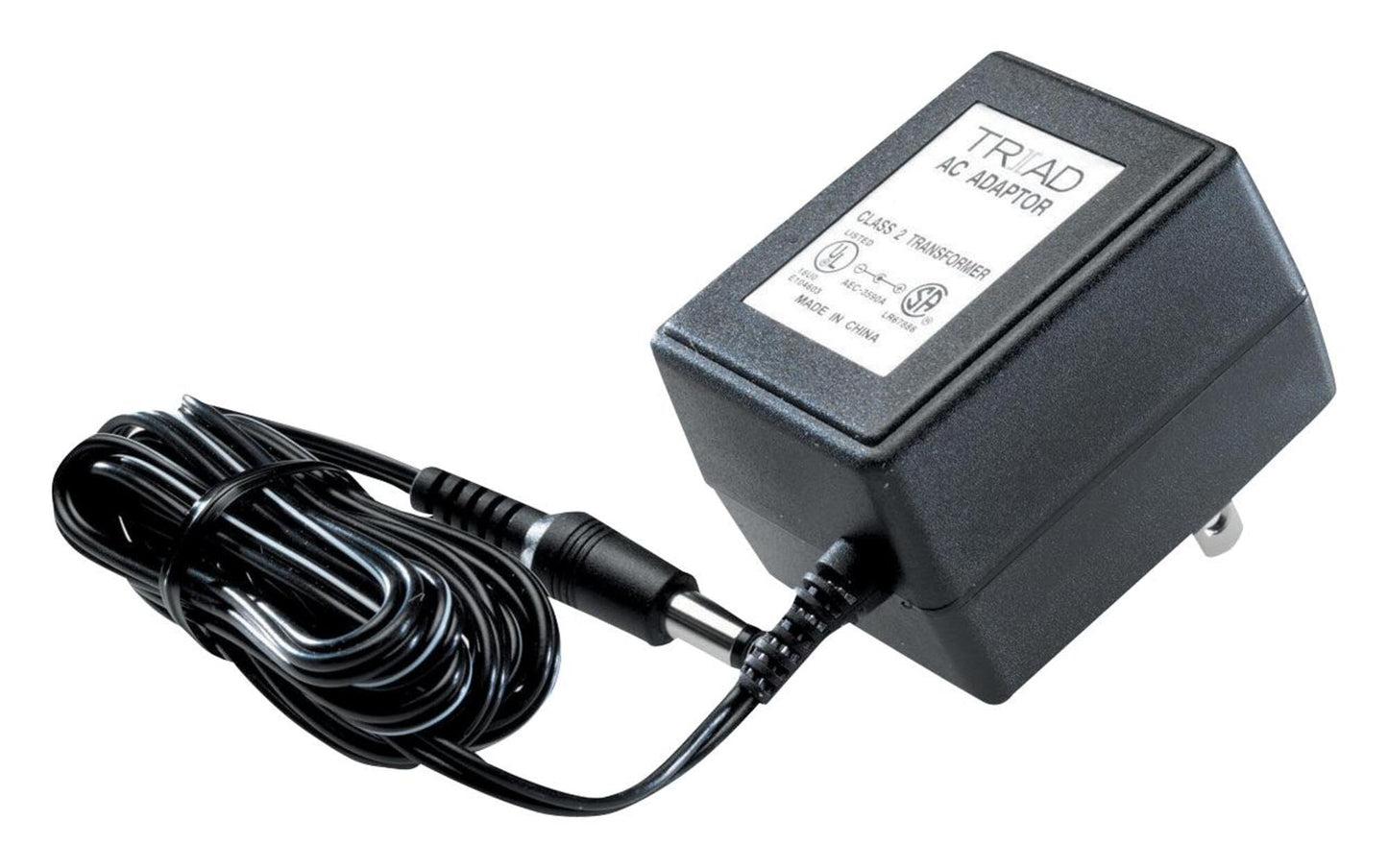 TRIAD MAGNETICS WDU24-1200 Wall Mount AC Adapters 120VAC to 24VDC 1.2A 38W Positive Center, Input Con: NEMA 1-15P, Output Con: Barrel Plug, 2.1mm I.D