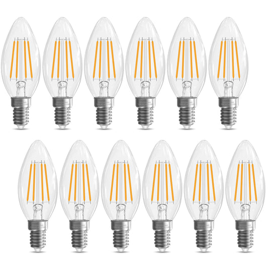 GvvooHome E12 Candelabra Bulb 40 watt Equivalent, E12 LED Bulb Soft White