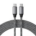 Satechi USB C to USB C Cable 100W, 6.5ft/2m, for iPhone 17 to 15 Series, iPad Air/Pro, MacBook Air/Pro, Galaxy S25, Android, Windows