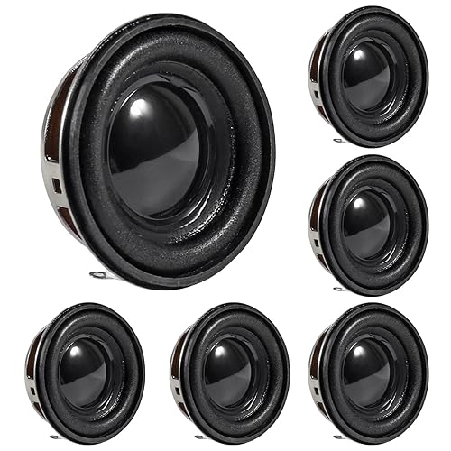 DWEII 6Pcs 1.5Inch 40MM Mini Portable Speakers 4ohm 3W Full Frequency Stereo Sound Small HiFi Speaker