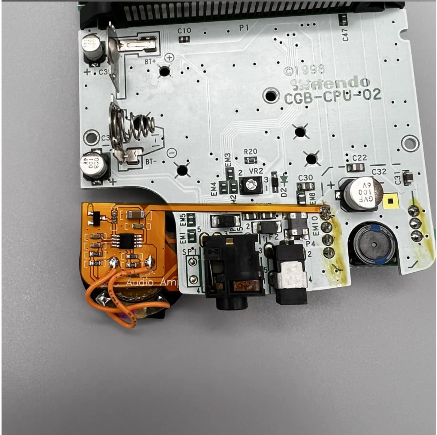 Deal4GO Audio AMP Amplifier Board Sound Enhancer Flex PCB Module Replacement for GBC Game Boy Color CGB (NO Speaker)
