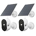 aosu 2K Solar Security Cameras Wireless Outdoor, Solar Outdoor Camera for Home Security, WiFi Camera with Color Night Vision, PIR Human Detection