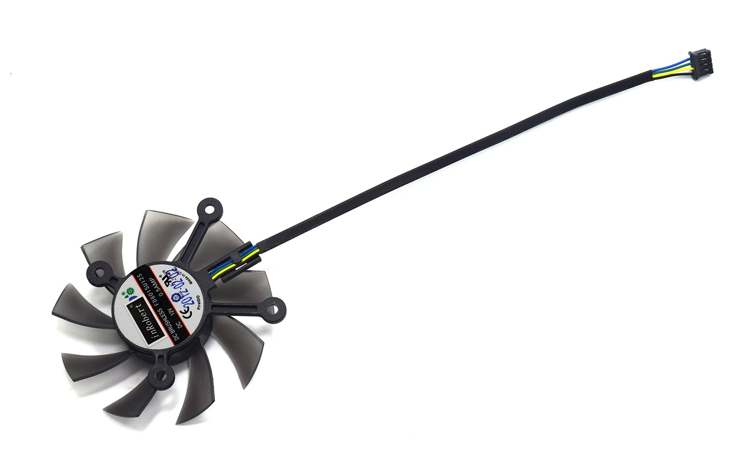 inRobert FD8015U12S 75mm 4Pin Graphic Card Fan Replacement for ASUS HD7770 HD7750 EAH5830 Video Card Fan