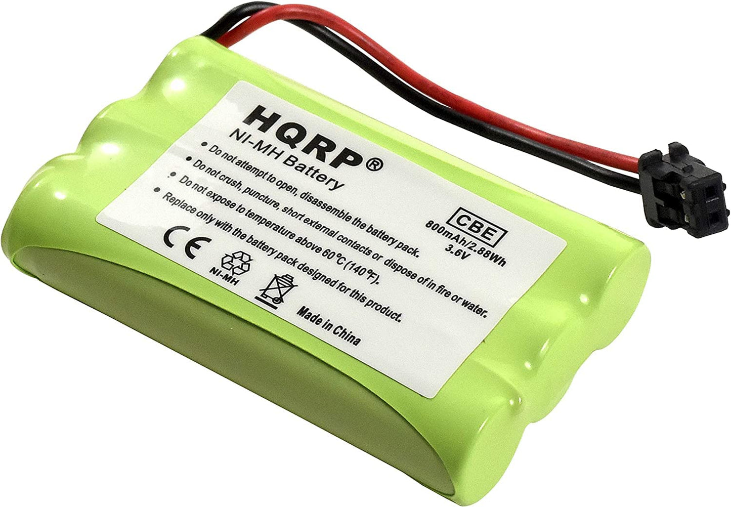 HQRP 2-Pack Cordless Phone Batteries Compatible with Lenmar CBC909, BATT-909, ER-P512 Replacement