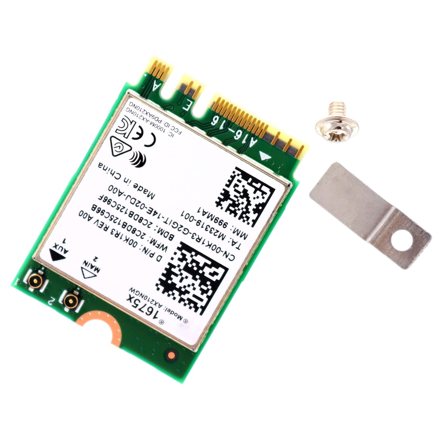 Deal4GO 1675X AX210NGW 802.11AX 6GHz Mu-MiMO Wi-Fi 6E M.2 (A+E Key) Wireless WiFi Adapter Bluetooth 5.2 0K1R3 for Dell Acer ASUS MSi Laptop AX210
