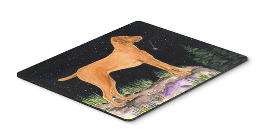 Caroline's Treasures SS8478MP Starry Night Vizsla Mouse Pad, Hot Pad or Trivet for Home Office Gaming Working Computers Laptop Mouse Mat,Washable