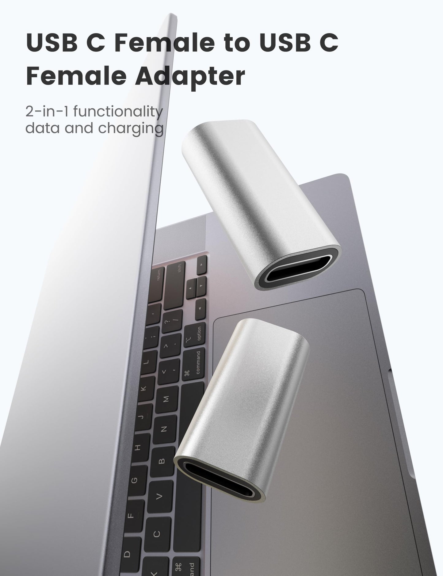 Fidioto 10 Pack USB3.1 USB C Female to Female Adapter, High Speed Transfer, Easy Connection for Thunderbolt 4/3 Support up to 150W Charging,10Gbps…