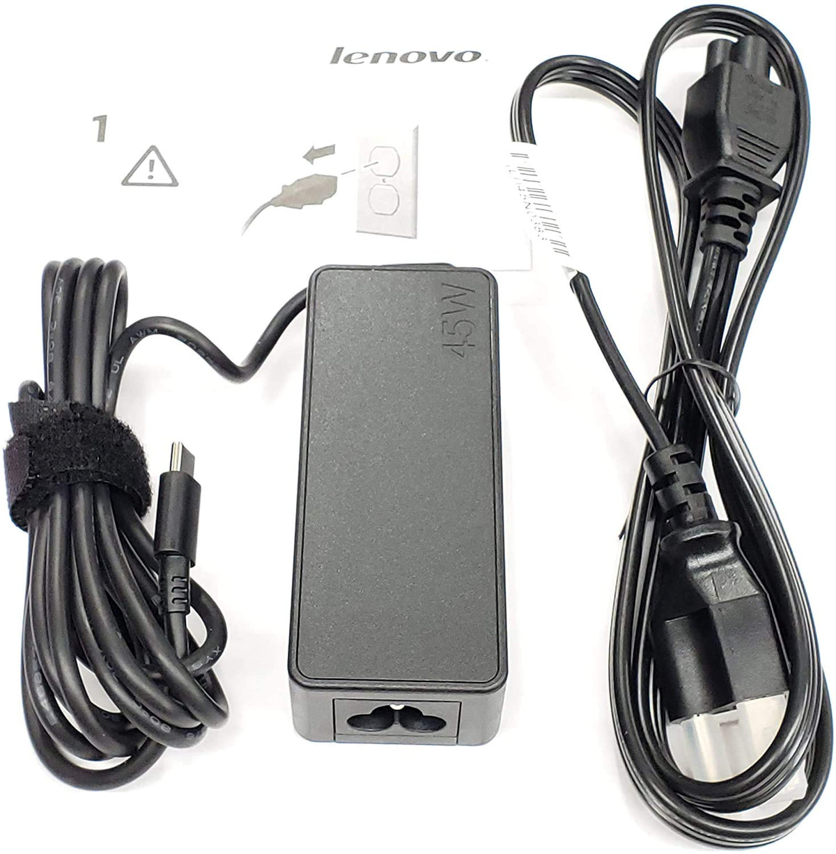 New Genuine AC Adapter For Lenovo ThinkPad Yoga 11 45 Watt USB-C With Cord 00HM668