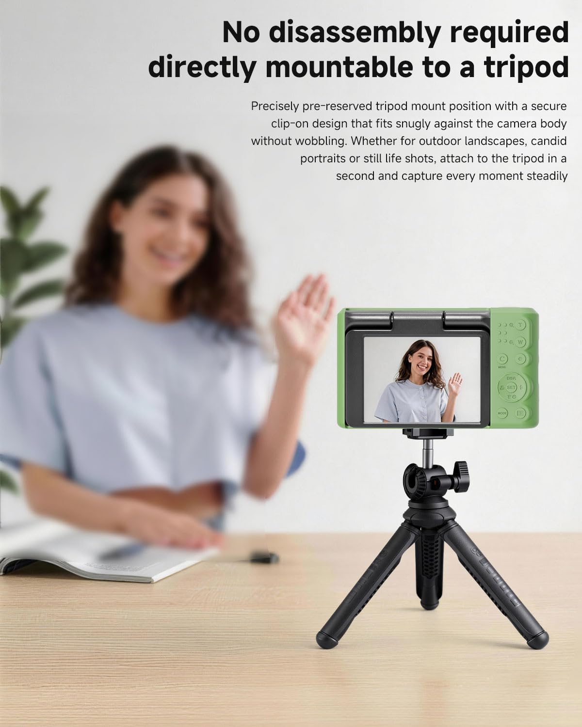 TUOOUT Silicone Protective case for Kodak Pixpro C1 Digital Cameras, with Screen Protector and Lanyard, for Kodak Pixpro C1 Accessories -(Matcha