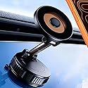 RayLink [Ultra Strong 120LB Vacuum Suction & 2800gf Magnet] Magnetic Phone Holder for You Car, 360° Adjustable for MagSafe Compatible Car Phone Mount