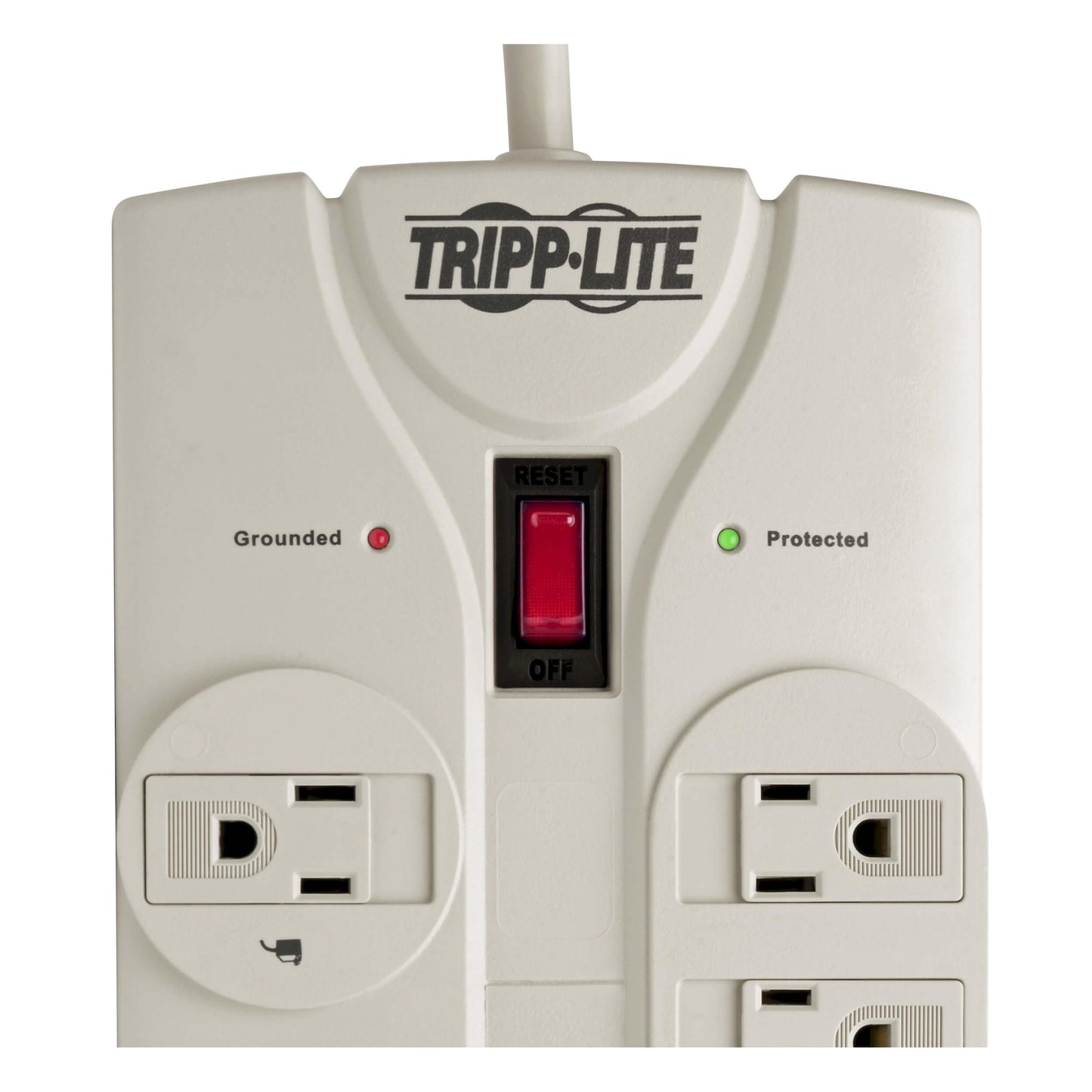 Tripp Lite 8 Outlet Surge Protector Power Strip, Extra Long Cord 25ft, Right-Angle Plug, Lifetime Limited Warranty & Dollar 75K Insurance (TLP825)