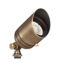 VOLT Fat Boy 12V Brass Outdoor Spotlight (Bronze) for Low Voltage Landscape Lighting of Yard, Lawn, Garden, Patio, Trees & House