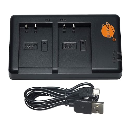 DSTE LP-E17 Battery Charger Compatible with Canon LP-E17 Battery and EOS Rebel T7i, T6i, T6s, SL3, SL2, 77D, 9000D, 8000D, 800D, 760D, 750D, 200D, M6
