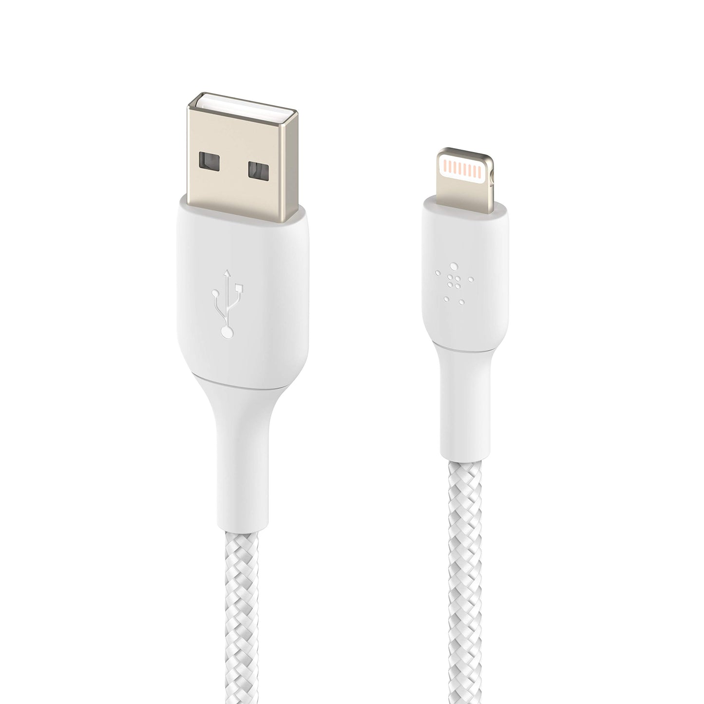 Belkin BoostCharge Braided Lightning Cable - 6.6ft/2M - MFi Certified Apple iPhone Charger USB to Lightning Cable 6ft - iPhone Cable - iPhone Charger…