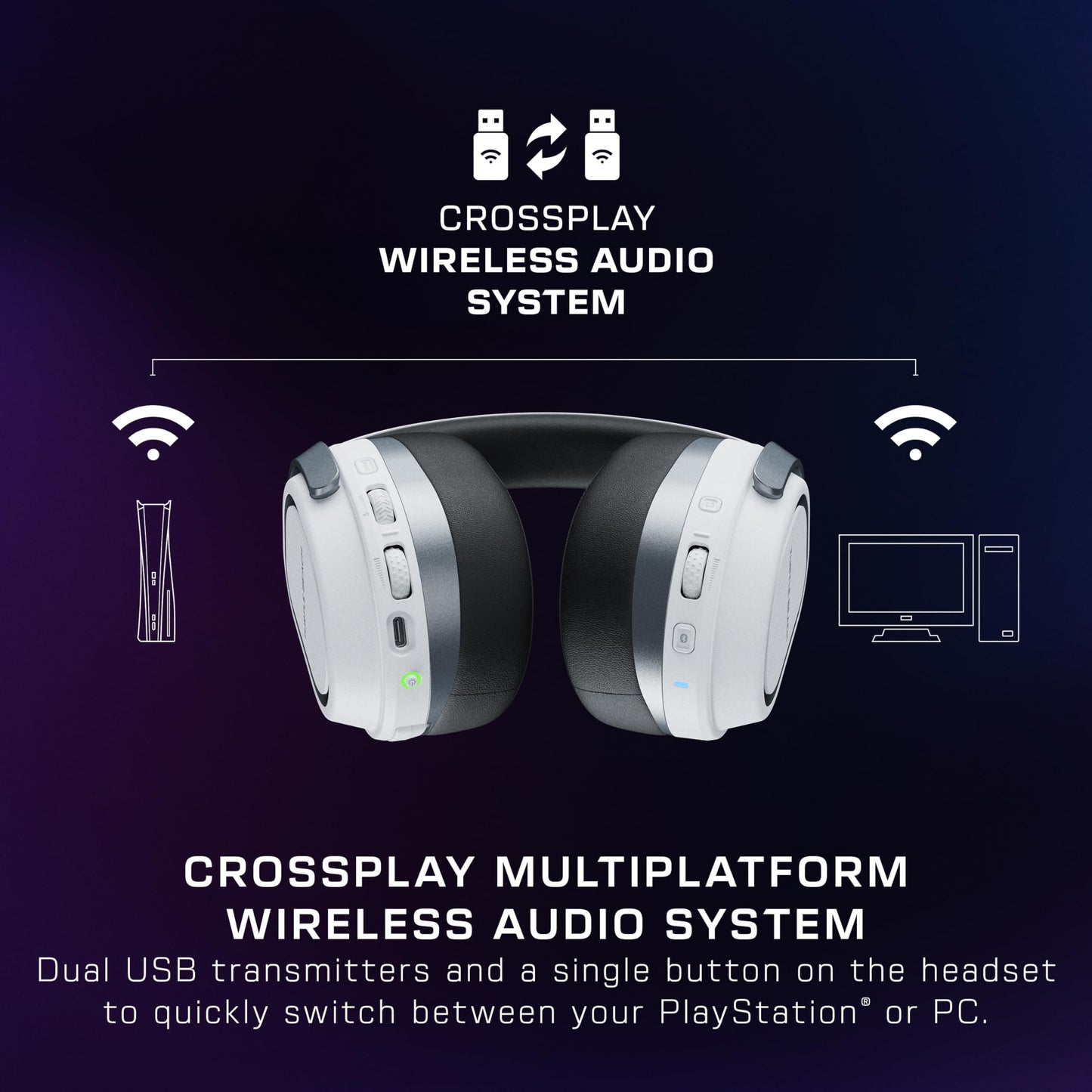 Turtle Beach Stealth 700 Wireless Multiplatform Gaming Headset Renewed, PS5