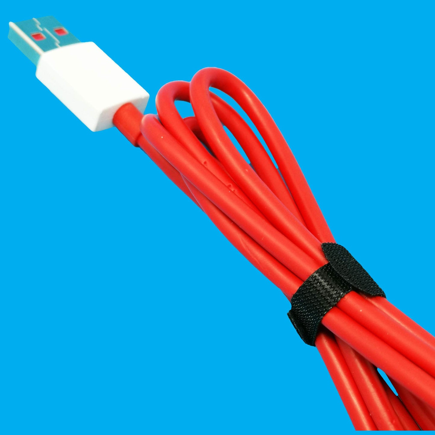 RIP-TIE Mini 1/4" x 3-1/2" Cable Tie Perfect for USB Cable, Earbud Cords, Cell Phone Cord 56 Pack Black