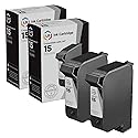 LD Products Remanufactured Ink Cartridge Replacement for HP 15 C6615DN (Black, 2-Pack) Compatible w HP Copier 310 Printers 810 812 812C 840 841C 842C