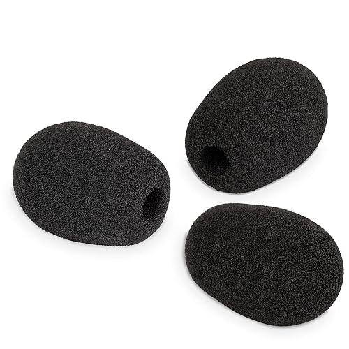 LEFXMOPHY Pop Filter Replacement for Turtle Beach Game Headset Microphone Windscreen Mic Boom Foam Cover, 3-Pack