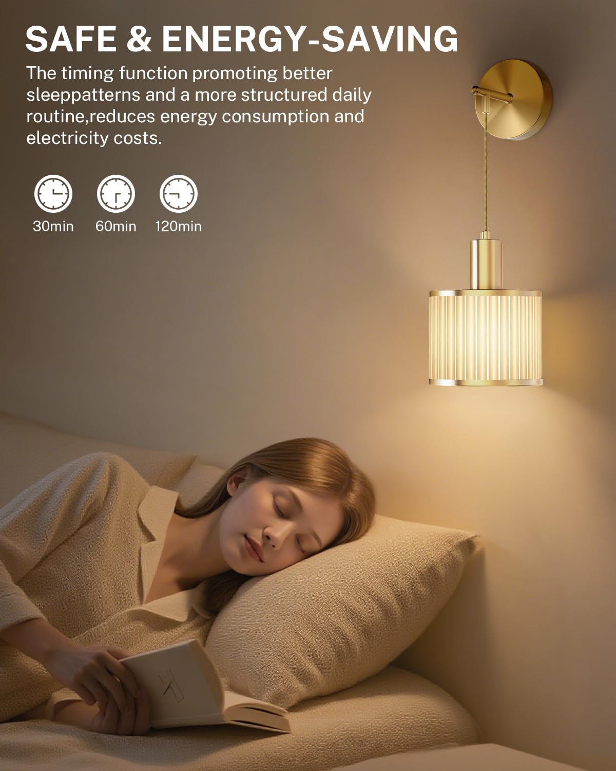 SAIMAND Battery Operated Wall Sconce Set of 2, Wireless Rechargeable Wall Lights with Remote Control, 9 Colors Dimmable LED Lamps, Modern Cordless