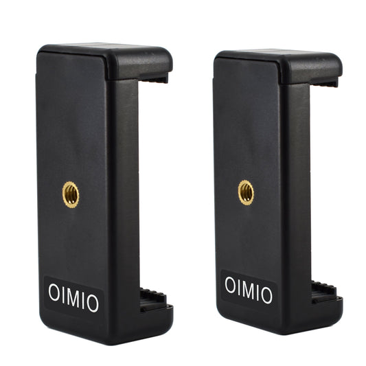 Universal Cell Phone Tripod Mount Adapter, OIMIO Phone Holder Clip Connector Head Used for Monopod Selfie Stick DSLR Travel Mini Flexible Tripod