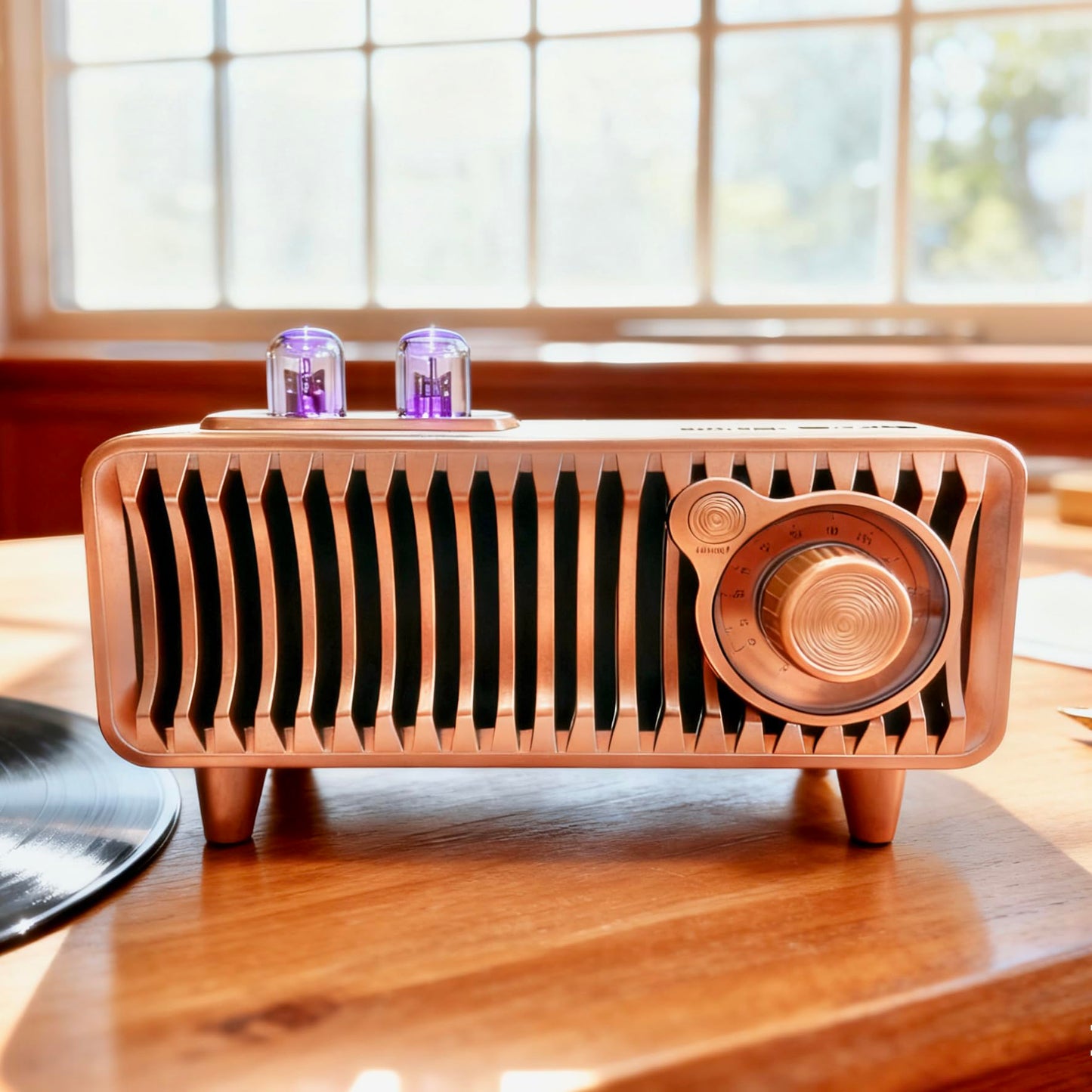 YIONGTAF Retro Portable Rechargeable FM Radio Bluetooth Speaker with Dual Speaker Stereo, AUX/USB/TF/MP3 Player, TWS Connection Supported - Ideal