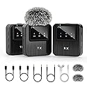 MeloJungle Wireless Lavalier Microphone for iPhone 16/15/14,Android,Camera,ipad and Laptop,Small iPhone Mic for Video Recording,TikTok,Noise