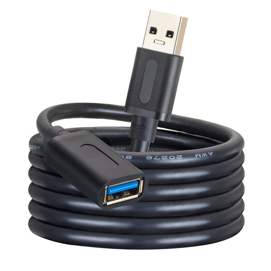 USB 3.0 Extension Cable 20Ft,USB 3.0 High Speed Extender Cord Type A Male to A Female for PlayStation, Xbox, USB Flash Drive, Card Reader, Hard