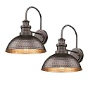 Outdoor Barn Light Fixture, 11.5” Farmhouse Exterior Wall Sconce, Industrial Wall Mount Porch Light, Weather Resistant Outside Lighting for Patio
