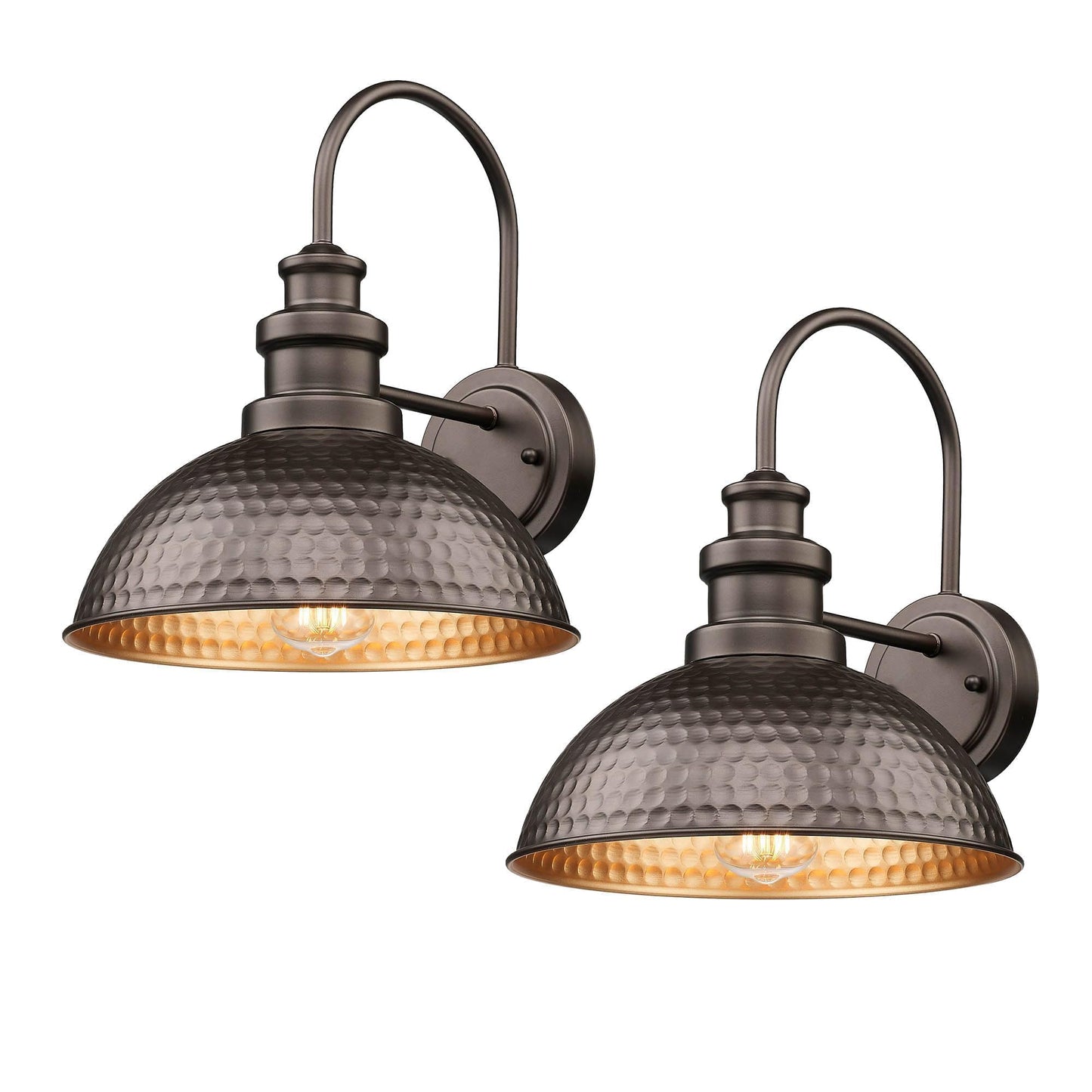 Outdoor Barn Light Fixture, 11.5” Farmhouse Exterior Wall Sconce, Industrial Wall Mount Porch Light, Weather Resistant Outside Lighting for Patio