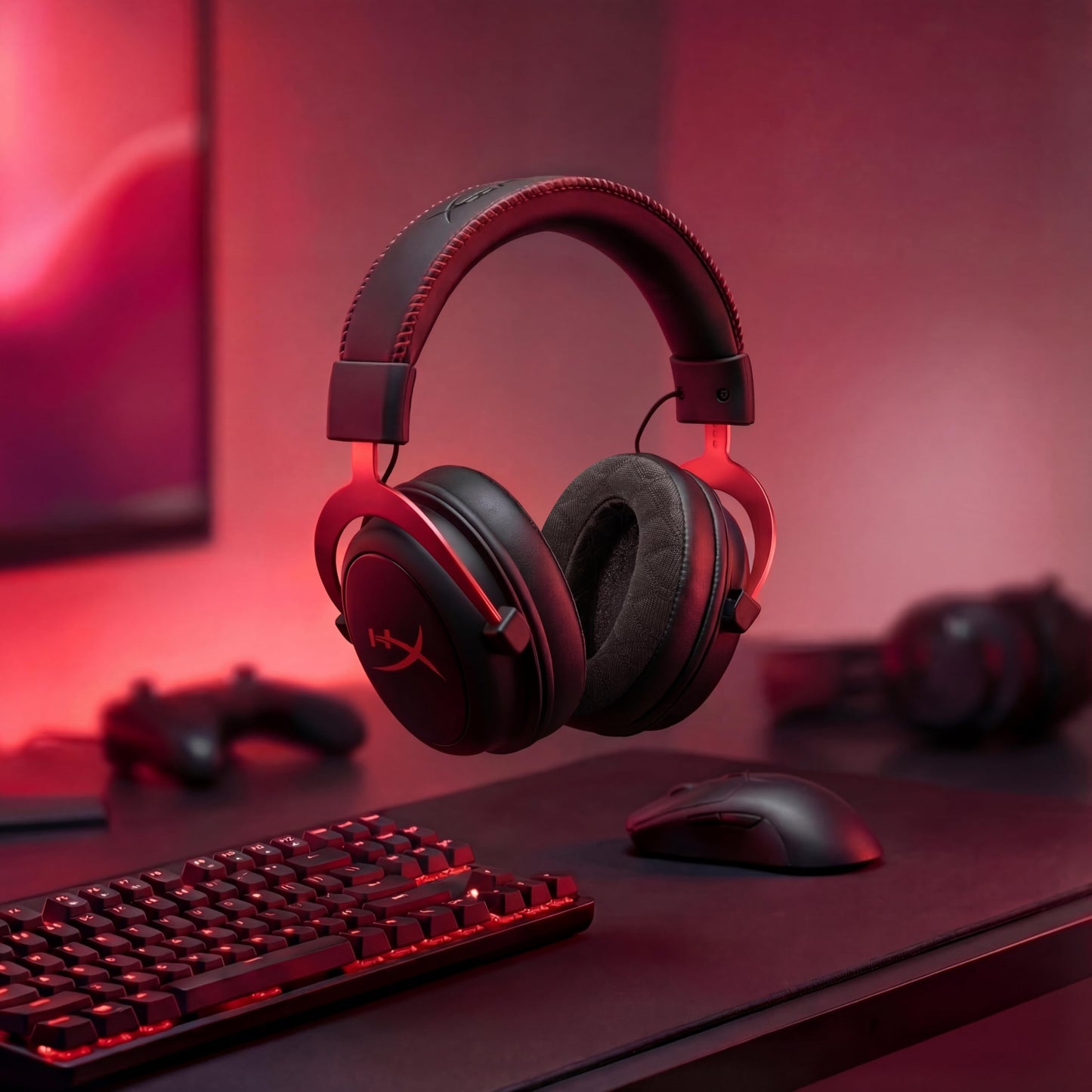 WC Freeze V2 Cloud - Angled Cooling Gel Earpads Compatible with HyperX Cloud Series by Wicked Cushions | Angled Pads for Extreme Comfort, New Freeze