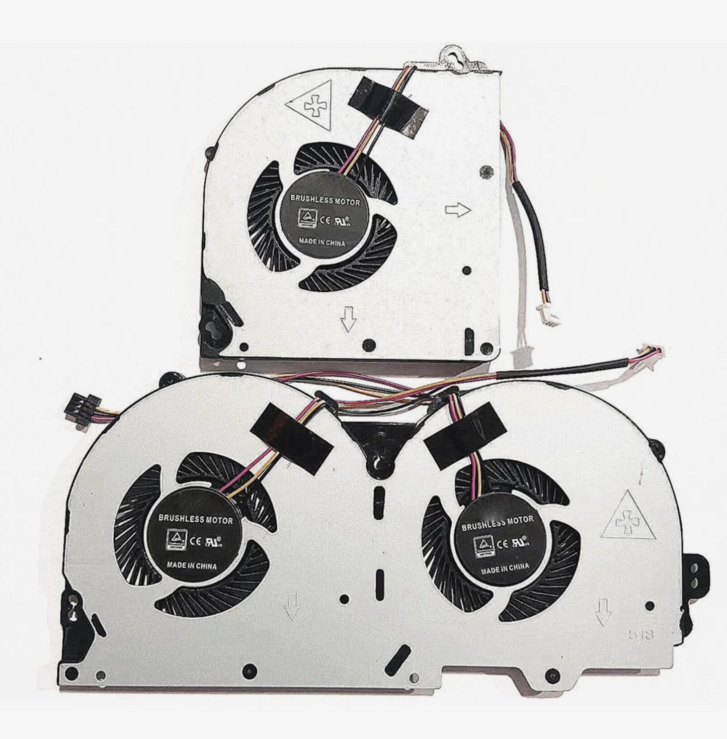 Fleshy Leaf CPU+GPU Cooling Fan Replacement for Clevo P950 P950HR P950ER T97 T96E T800 Series BS5005HS-U3E BS500HS-U3D 6-31-P95E2-101 6-31-P9502-102