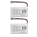 New! Genuine Uniden BBTY0651101 BT-1007 NiMH 600mAh DC 2.4V Rechargeable Cordless Telephone Battery (2-Pack)