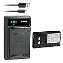 Kastar 1-Pack NP-55H Battery and LTD2 USB Charger Compatible with Sony NP-33 NP-55 NP-55H NP-66 NP-68 NP-77 NP-77H NP-78 NP-90 NP-98 NP-98H NP-99