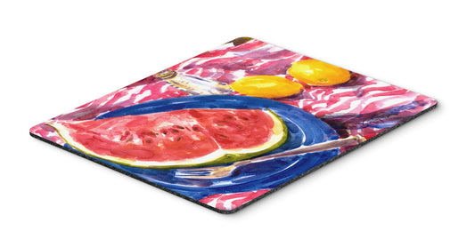 Caroline's Treasures 6028MP Watermelon Mouse Pad, Hot Pad or Trivet for Home Office Gaming Working Computers Laptop Mouse Mat,Washable Large Mousepad