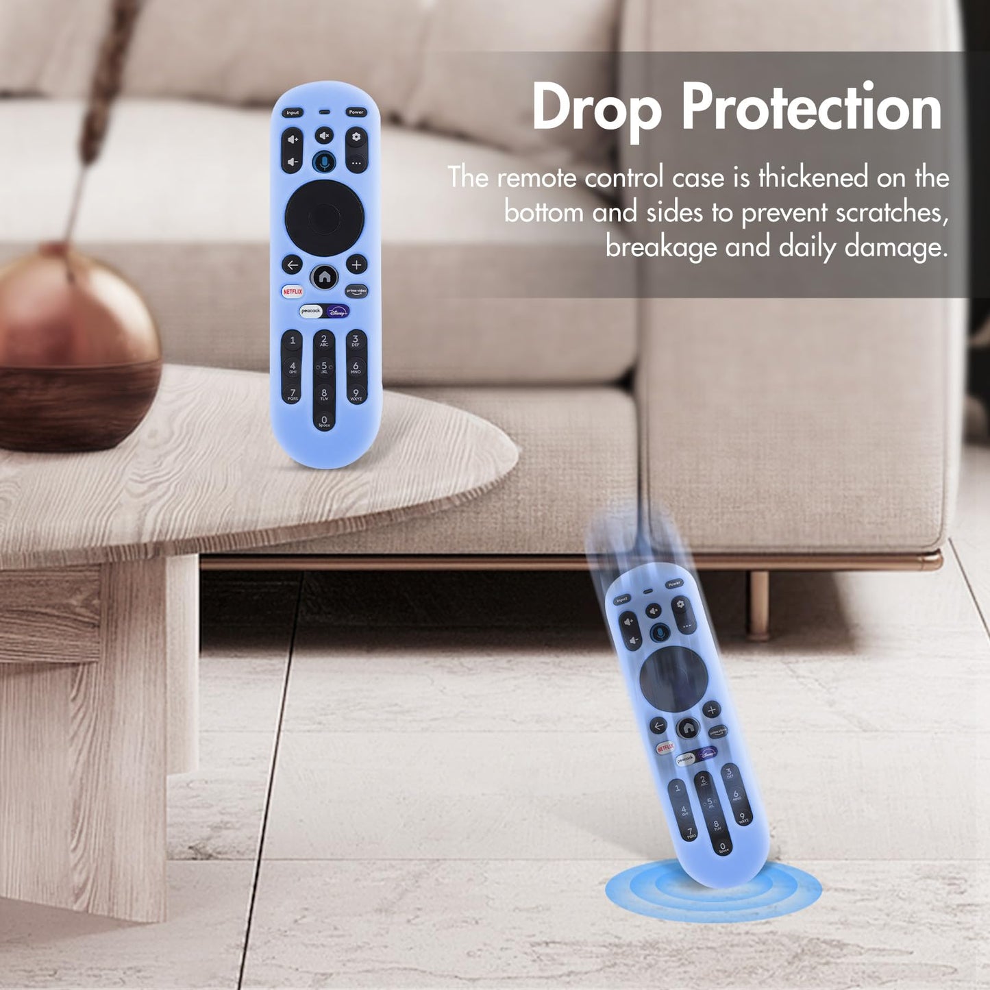 LEFXMOPHY Blue Cover for Xumo TV MG3-R34010 PR1 Remote Silicone Case for Pioneer Xfinity Spectrum Element 764f0000100 Remote Control Skin
