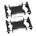 VANROUG 2 PCS Heavy Duty Antenna Mount Clamp, Wall Mount Antenna Mast Clamp V Jaw Bracket, TV Antenna Mounting Hardware for TV CB Ham Outside Home