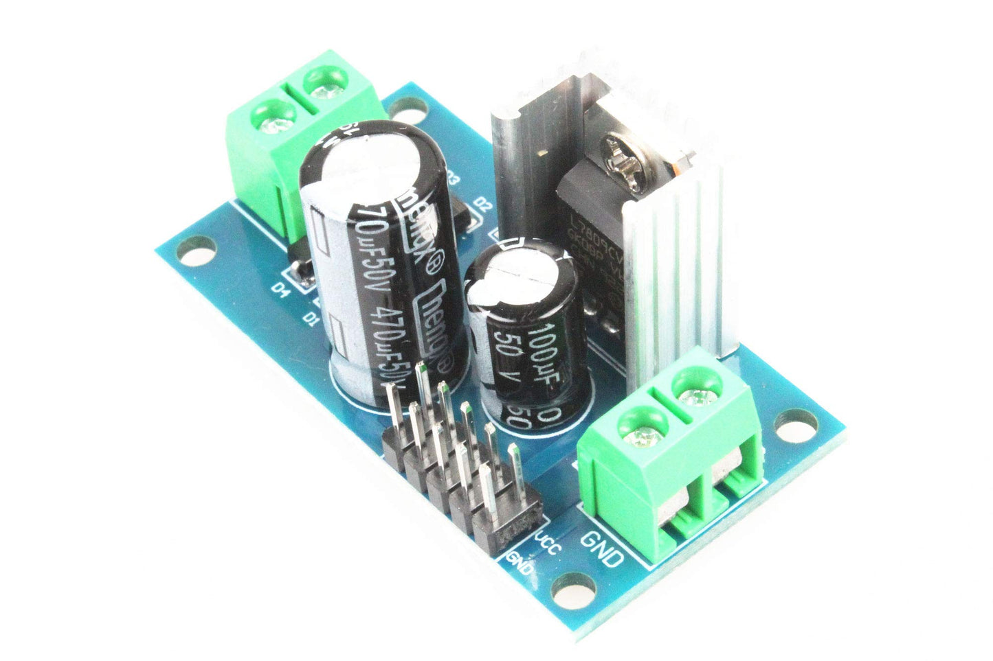 NOYITO Three-Terminal Regulator Power Supply Module LM7805 5V LM7812 12V Regulator Module 3A Rectifier Filter Power Converter (Pack of 2) (DC 05V)…
